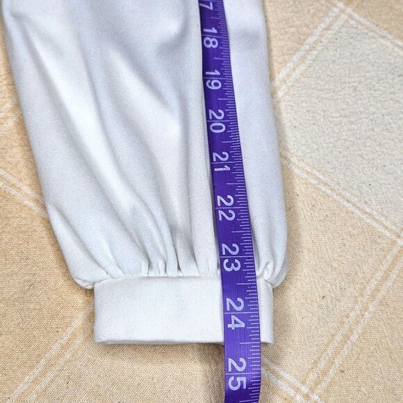 Vintage Caron Chicago Metallic Embroidery Stone Accents Pullover White Blouse - Picture 16 of 16